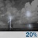 Tonight: A slight chance of showers and thunderstorms between 10pm and 1am. Partly cloudy, with a low around 76. Heat index values as high as 102. Northeast wind around 5 mph. Chance of precipitation is 20%. Tonight: Slight Chance Showers And Thunderstorms