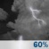 Wednesday Night: Showers and thunderstorms likely. Mostly cloudy, with a low around 58. Chance of precipitation is 60%. Wednesday Night: Showers And Thunderstorms Likely