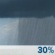 Sunday: A chance of rain showers. Partly sunny, with a high near 65. Chance of precipitation is 30%. Sunday: Chance Rain Showers